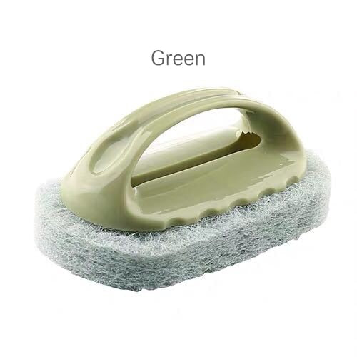 Household Kitchen Strong Cleaning Pot Sponge With Handle And Water  Absorption Pad