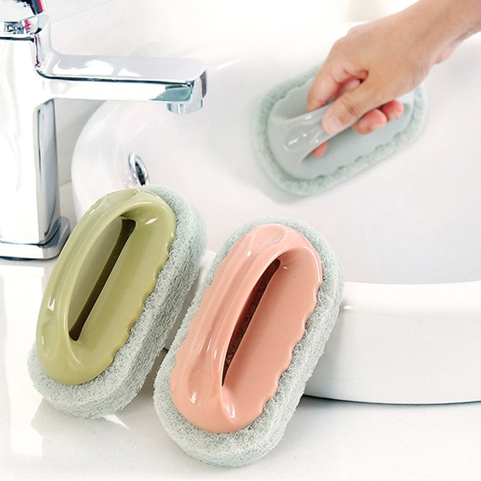 hand held cleaning brisel pads for Kitchen / Bathroom Cleaning sponge/pads