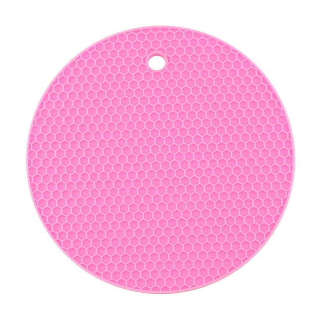 Round Heat Resistant Silicone Mat Drink Cup Coasters Non-slip Pot Hold –  Theoutletsshops