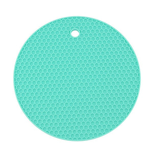 Round Heat Resistant Silicone Mat Drink Cup Coasters Non-slip Pot Holder Table Placemat Kitchen Accessories Onderzetters