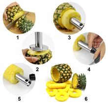 Load image into Gallery viewer, Stainless Steel Pineapple Corer Peeler Cutter Easy Fruit Parer Cutting Tool Home Kitchen Western Restaurant Accessories 3 Colors