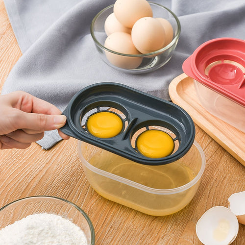 Double Compartment Egg White Separator Homeware/ Baking Tools/ Egg Separator/ Big Capacity Egg White Separator/ Kitchen Decoration/ Gift